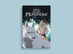 Princess Mononoke Canvas Print | Film | Anime | Studio Ghibli | Forest Spirit | Ashitaka | Nature | Japanese | Wall Art