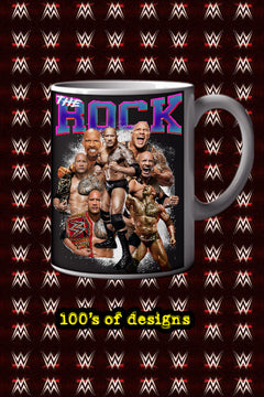 THE ROCK 11oz Mug featuring THE ROCK | Pro Wrestler Dwayne Johnson Design