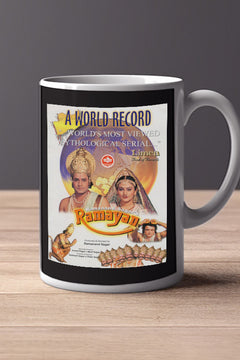 Ramayan 11oz Mug featuring Arun Govil | Sita & Rama Poster Design