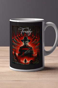 Halloween Freddy Krueger 11oz Mug | Horror Film Mug | Freddy Krueger Design | Horror Fan Gift