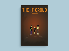 "The IT Crowd Canvas Print | Richard Ayoade | TV Show Merchandise Art"