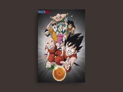 Dragon Ball Canvas Print | Goku Super Saiyan Design | TV Show Fan Art Home Decor