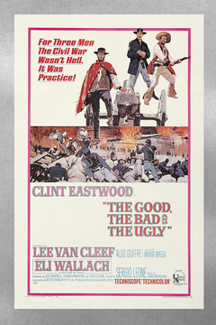 The Good, the Bad and the Ugly Clint Eastwood & Lee Van Cleef Poster Print | Classic Western Film Art | Gloss Movie Poster Art Print | Film Memorabilia Art Print