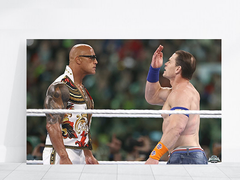 Wrestlemania 40 Canvas Print | John Cena And The Rock You Can't See Me Design |--------------------------------------------------------------------------