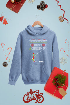 KIDS UGLY | Grinch Merry Christmas | Kids Christmas Ugly Design Hoodie | Retro