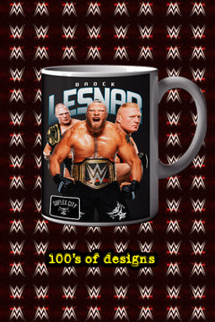 BROCK LESNAR 11oz Mug | Pro Wrestling Champion Photo Mug Design