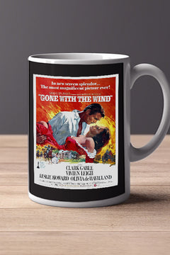 Gone with the Wind 11oz Mug | Film Memorabilia | Gone with the Wind Design | Vivien Leigh and Clark Gable