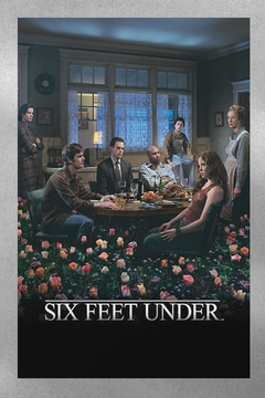 Six Feet Under Poster featuring Michael C. Hall | Peter Krause | Lauren Ambrose | TV Show Memorabilia | Six Feet Under Design