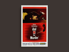 Dial M for Murder Canvas Print | Classic Film Design | Grace Kelly and Ray Milland