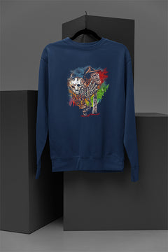 Horror Freddie and Jason Cozy Pullover Sweatshirt | Classic Horror Film Fan Apparel | Warm Halloween Sweater