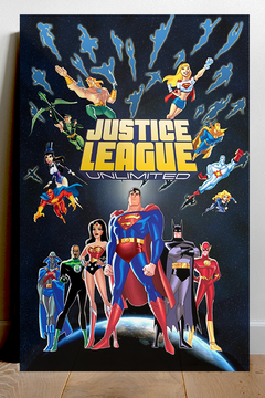 Justice League Unlimited Batman Premium Gloss Poster | Justice League TV Show Design | Home Decor Poster