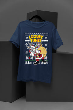 UGLY Bugs Bunny as Santa Christmas T-Shirt | Looney Tunes | Retro Cartoon | Holiday Season