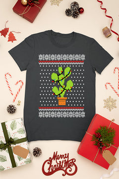 KIDS UGLY Christmas Cactus T-shirt | Festive Kids Christmas Ugly TEE|