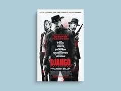 Django Unchained Canvas Print | Quentin Tarantino | Film Poster Wall Art