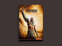 Spartacus Canvas Print | TV Show Decor | Liam McIntyre Art | Gladiators Wall Art