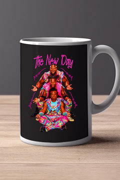 THE NEW DAY 11oz Mug featuring WWE Kofi Kingston | Xavier Woods | Big E design