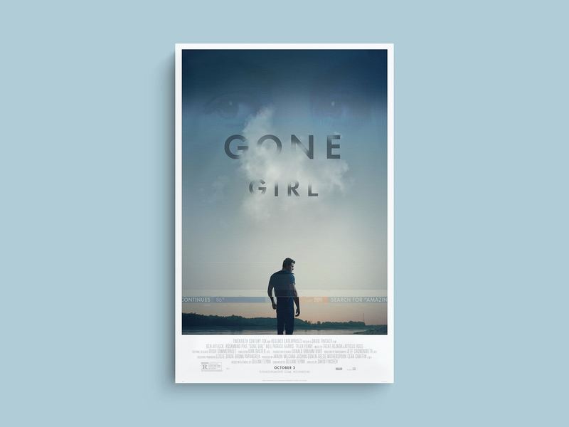 Gone Girl Canvas Print | Film Design | Ben Affleck Gone Girl Art | Movie Poster Decor