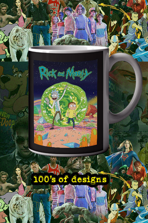 Rick and Morty 11oz Mug | TV Show | Poster Design | Rick and Mortyisode | eCommerce | Etsy | Shopify | Mug | Gift for Fans | Animation | Comedy | Wubba Lubba Dub Dub