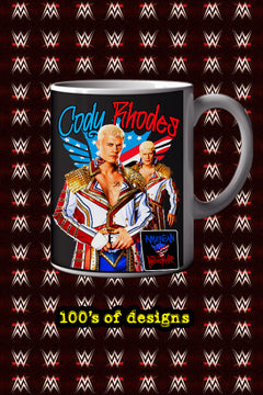 CODY RHODES 11oz Mug | Pro Wrestling | Wrestling Fan Gift | WWE Fan | Wrestling Legend | Gift for Wrestling Fan | Pro Wrestler Gift | Wrestling Memorabilia