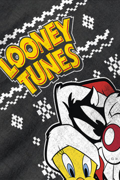 UGLY Retro Sylvester and Tweety Festive Vibes T-Shirt | Looney Tunes Retro