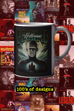 Halloween Pinhead 11oz Mug | Horror Film Collector's Item | Creepy Pinhead Design Mug | Horror Movie Memorabilia Mug