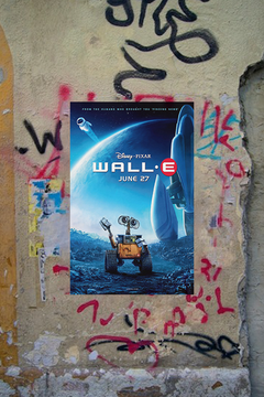 Wall-E Gloss Poster | Animated Film Wall-E | Robot EVE Design | Film Wall-E Prints