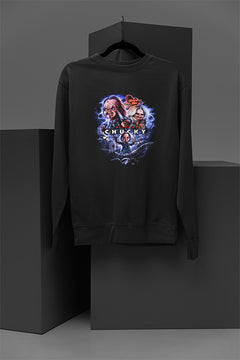 Horror | Bride of Chucky Cozy Pullover Sweatshirt | Classic Horror Film Warm Top | Halloween