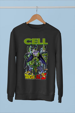 Cell Unleashed Power Sweatshirt | Dragon Ball Z Anime Sweatshirt | Villain Saga Shirt | Saiyan Sweater