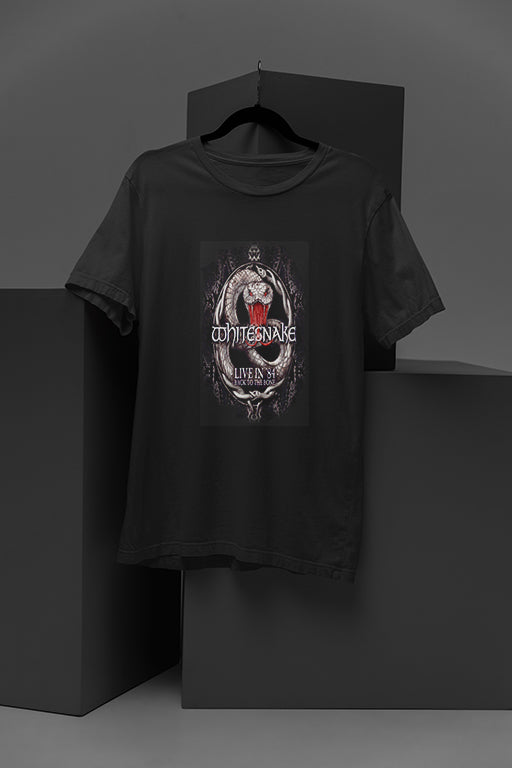 White Snake Back To The Bone | Vintage Band Tee | 80s Rock Fashion | Retro Concert Shirt - Perfect for Shopify/Etsy!