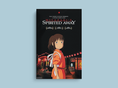 Spirited Away Canvas Print Haku Chihiro Anime Movie Decor | Film Studio Ghibli Poster Wall Art Dakota Fanning Japanese Animated Fantasy Art Print Wall Hanging Home Decor Art Gift for Spirited Away Fan