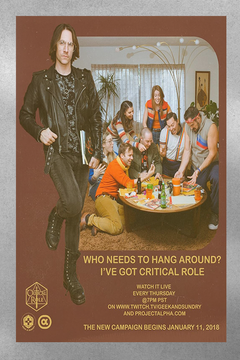 Critical Role | Premium Gloss Poster featuring Matthew Mercer | TV Show Memorabiliaautorelease