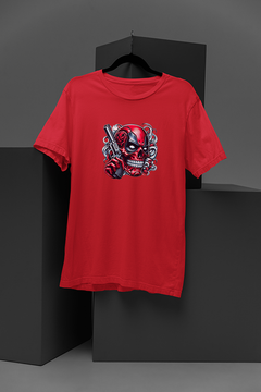 "Merc with a Gun Tee | Marvel-Inspired Skull Shirt | Deadpool Graphic | Badass Smoke Design"