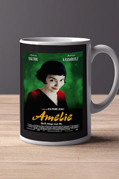 Amelie 11oz Mug featuring Audrey Tautou | Film Memorabilia Design