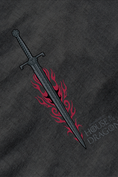 House of The Dragon Sword Emblem T-Shirt | Game of Thrones Inspired Tee | Dragon House Apparel | Medieval Sword Design Shirt | Fantasy Fan Merch