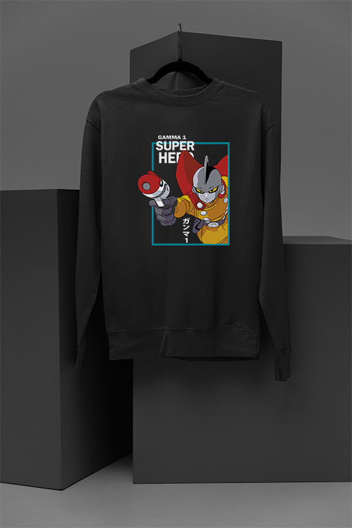 Gamma 1 Super Hero Sweatshirt | Dragon Ball Z Inspired Tee | Anime Fan Apparel | Goku's