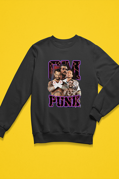 CM Punk WWE Sweatshirt | Best in the World Collection | Straight-Edge Superstar Apparel | Vintage