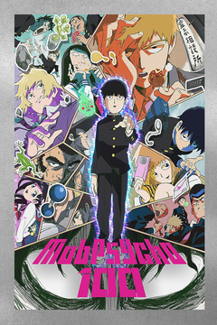 Mob Psycho 100 Poster featuring Shigeo Kageyama | Premium Gloss Print for Anime Fans | Anime Wall Art | TV Show Merchandise