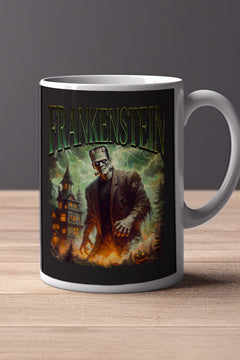 Halloween Frankenstein 11oz Mug | Classic Horror Film Poster Design