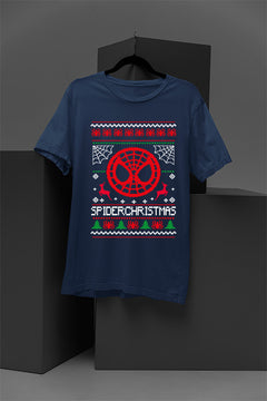 UGLY Spiderman SpiderChristmas | Festive Marvel Christmas Tee | Retro Spiderman Xmas Shirt |