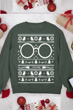 UGLY Festive Harry Potter Christmas Sweatshirt | Wizarding World Holiday Sweater | Magical Xmas