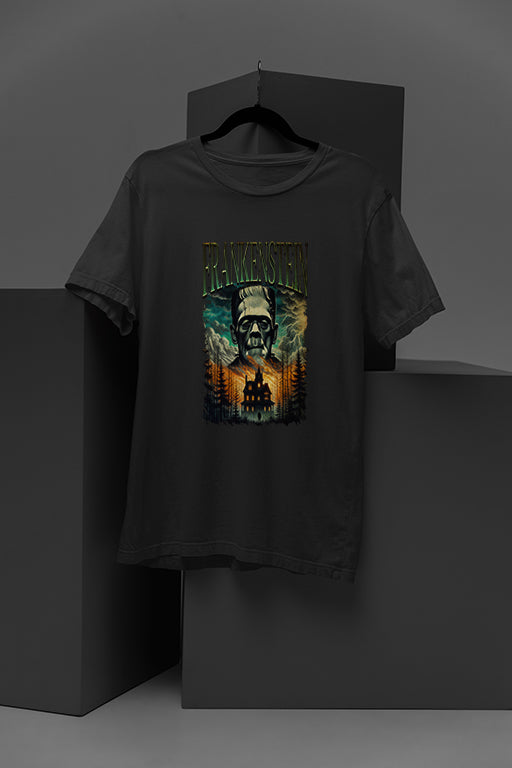 Horror Frankenstein | Vintage Graphic Tee | Scary Costume | Monster Lover Gift | Halloween