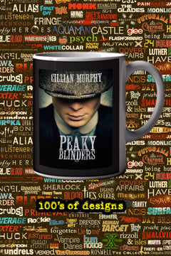 Peaky Blinders 11oz Mug featuring Cillian Murphy | Tommy Shelby-inspired Ceramic Cup for TV Show Fans | Vintage British Gangster Hype