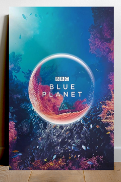 The Blue Planet David Attenborough Gloss Poster | TV Show Design | Ocean Documentary Art | Premium Quality Print | Wall Decor for Nature Lovers