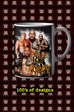 The Rock 11oz Mug | Pro Wrestling | Dwayne Johnson Wrestlemania Image