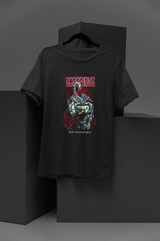 Scorpions 55th Anniversary | Band Tee | Vintage Rock T-Shirt | 80s Metal Retro Fashion | Limited Edition Shirt