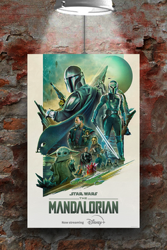 The Mandalorian | Pedro Pascal | Premium Gloss Poster | TV Show Design | Etsy Shopify SEO