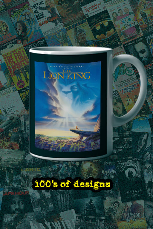 The Lion King 11oz Mug Featuring the Classic Film Poster Design | Film Memorabilia | Simba | Nala | Timon and Pumbaa