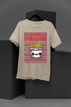 UGLY Crazy Maruchitan Ramen Box Happy Face Christmas T-Shirt | Funny Ugly Design |