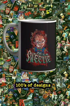Horror Chucky 11oz Mug | Scary Movies Collectible Cup | Killer Doll Design Mug