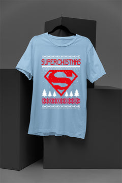 UGLY: Superman Superchristmas | Festive Comic Book Hero Shirt | Retro Christmas Style | Vintage